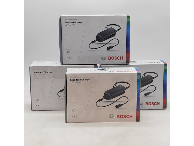 4x acculader t.b.v fietsaccu, bosch, standard charger 220-240v - afbeelding 1 van  7