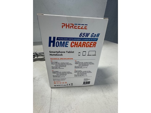 4x adapter phreeze, 65w gan, usb-c - afbeelding 3 van  4