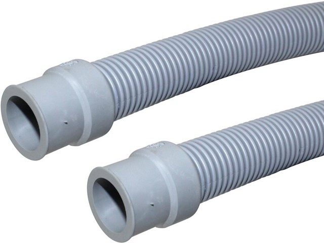 4x afvoerslangen 2.5 meter scanpart, grijs - afbeelding 2 van  4