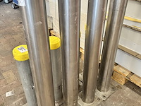 4x afzetpalen / bollards verkeerspalen - afbeelding 1 van  3