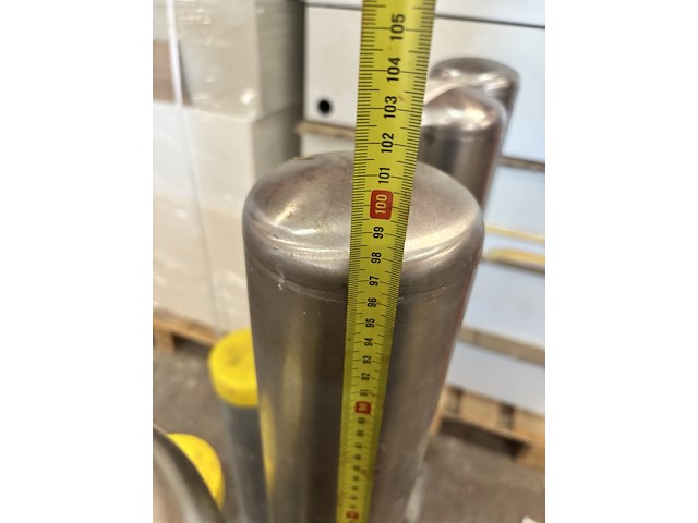 4x afzetpalen / bollards verkeerspalen - afbeelding 2 van  3