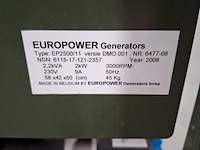 4x aggregaat, euro power, ep2500/11 - afbeelding 16 van  20