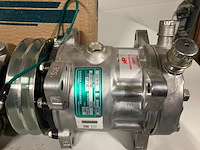 4x airco compressoren , que ,valeo, sanden, qp-21-1704, vc6, s8239 sd7h15, grijs / chroom - afbeelding 2 van  7