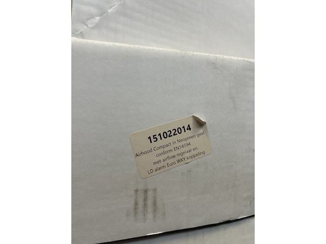 4x airhood compact conform en14594 met airflow regelaar en ld alarm - afbeelding 4 van  5