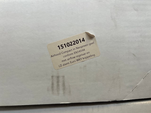 4x airhood compact in neopreen geel conform en14594 - afbeelding 3 van  5