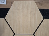 4x akoestisch wandpaneel, hexagon classic oak - afbeelding 2 van  3