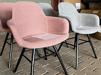 4x albert kuip soft armstoel zuiver, grijs en roze - afbeelding 2 van  5