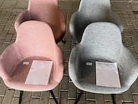 4x albert kuip soft armstoel zuiver, grijs en roze - afbeelding 3 van  5