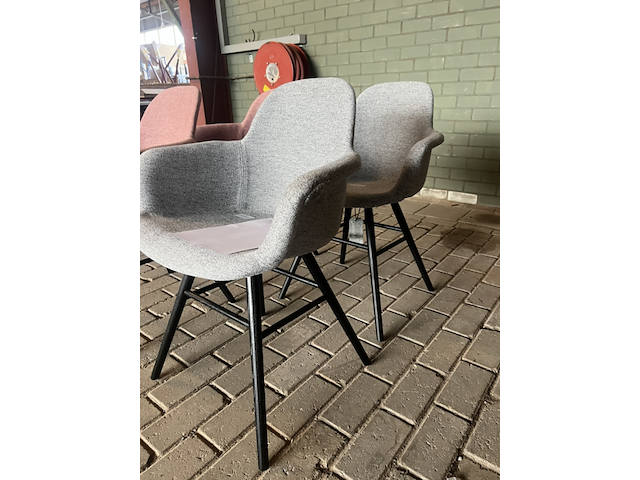 4x albert kuip soft armstoel zuiver, grijs en roze - afbeelding 4 van  5