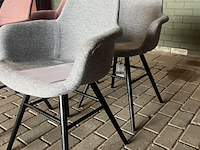 4x albert kuip soft armstoel zuiver, grijs en roze - afbeelding 4 van  5