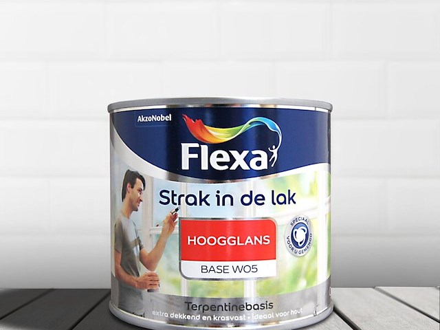 4x alkyd hoogglans flexa, strak in de lak, basis - afbeelding 1 van  2