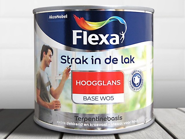 4x alkyd hoogglans flexa, strak in de lak, basis - afbeelding 2 van  2