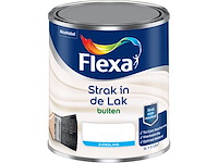 4x alkyd zijdeglans 1 liter flexa, strak in de lak, wit - afbeelding 1 van  2