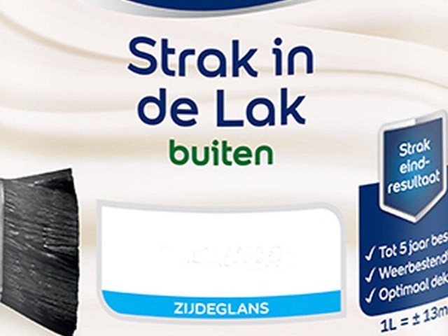 4x alkyd zijdeglans 1 liter flexa, strak in de lak, wit - afbeelding 2 van  2