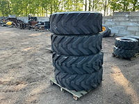 4x alliance tough-trac 400/80 r24 band, wiel en velg - afbeelding 7 van  11
