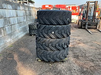 4x alliance tough-trac 400/80 r24 band, wiel en velg - afbeelding 9 van  11