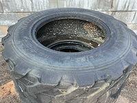 4x alliance tough-trac 400/80 r24 band, wiel en velg - afbeelding 10 van  11