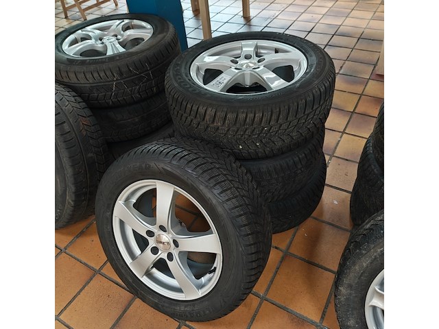 4x alu velg met band, pirelli, snow - afbeelding 1 van  2
