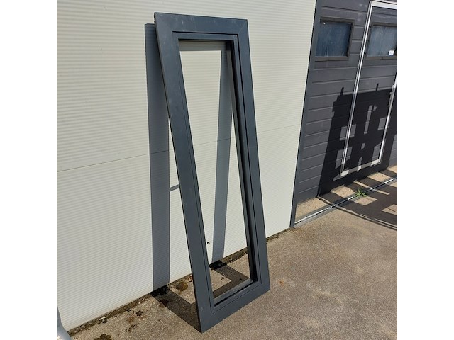 4x aluminium kozijn met kiepraam, zwartgrijs (mat) - afbeelding 1 van  13