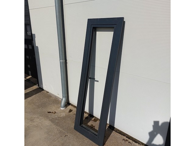 4x aluminium kozijn met kiepraam, zwartgrijs (mat) - afbeelding 1 van  13