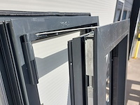 4x aluminium kozijn met kiepraam, zwartgrijs (mat) - afbeelding 9 van  13