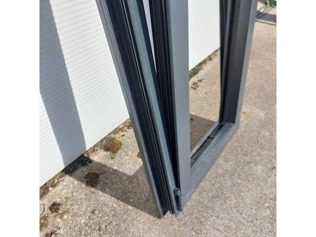 4x aluminium kozijn met kiepraam, zwartgrijs (mat) - afbeelding 10 van  13