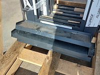 4x aluminium kozijn met kiepraam, zwartgrijs (mat) - afbeelding 11 van  13