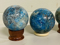 4x apatiet bollen, blauw - afbeelding 2 van  4