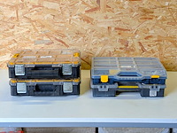 4x assortimentskoffer met ijzerwaren o.a. dewalt - afbeelding 1 van  20