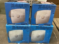 4x badkamerventilator, x-mart, inox t, rvs