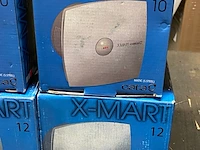 4x badkamerventilator, x-mart, inox t, rvs - afbeelding 2 van  6