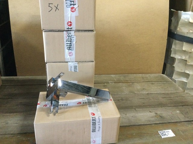 4x badkraan, chroom - afbeelding 7 van  8