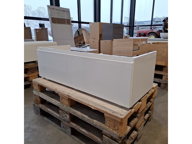 4x badmeubel dekker, lanesto, glans wit - afbeelding 1 van  6