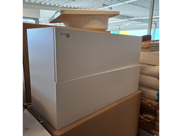 4x badmeubel lanesto, mat wit - afbeelding 1 van  6