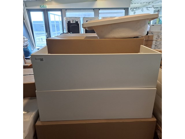 4x badmeubel lanesto, mat wit - afbeelding 2 van  6