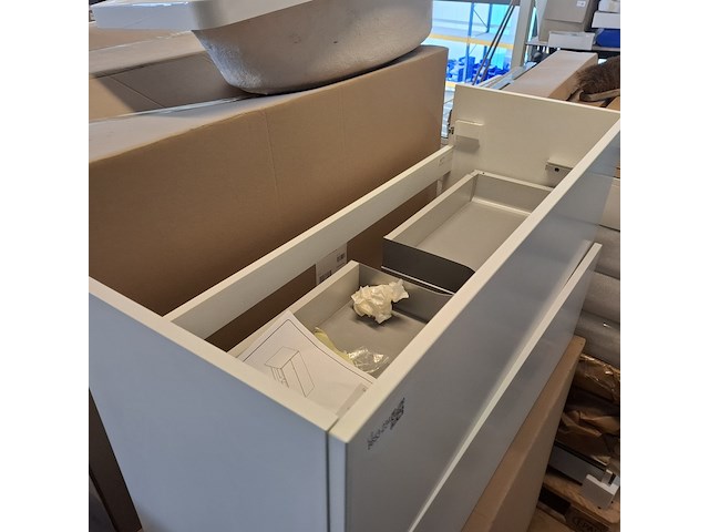 4x badmeubel lanesto, mat wit - afbeelding 3 van  6