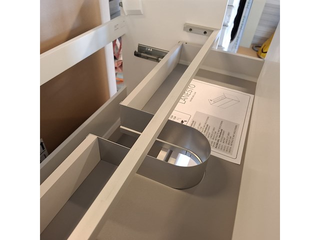 4x badmeubel, lanesto, mat wit - afbeelding 6 van  8