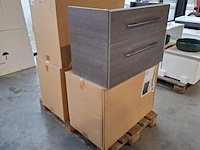 4x badmeubel vittoria, 80 grey, grijs - afbeelding 1 van  8