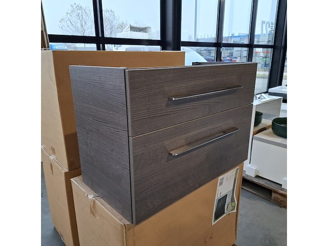 4x badmeubel vittoria, 80 grey, grijs - afbeelding 2 van  8