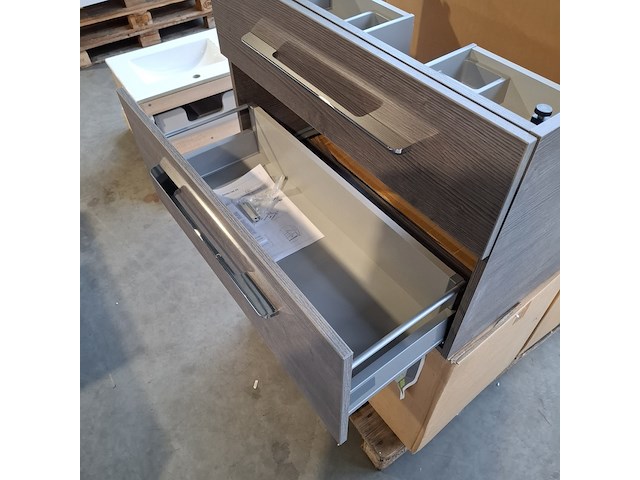4x badmeubel vittoria, 80 grey, grijs - afbeelding 6 van  8