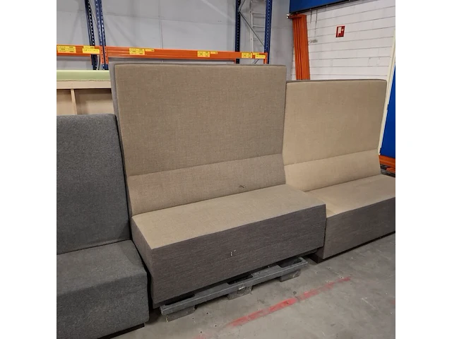 4x bank, beige / antraciet - afbeelding 4 van  6