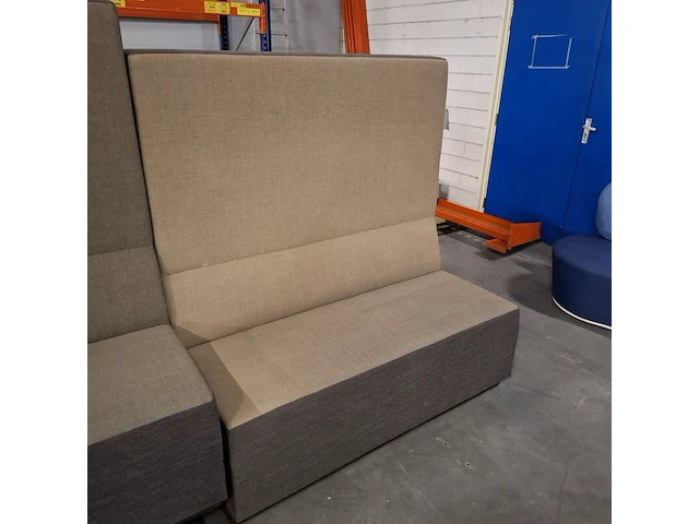 4x bank, beige / antraciet - afbeelding 5 van  6