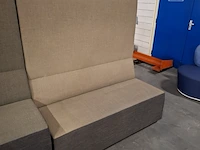 4x bank, beige / antraciet - afbeelding 5 van  6