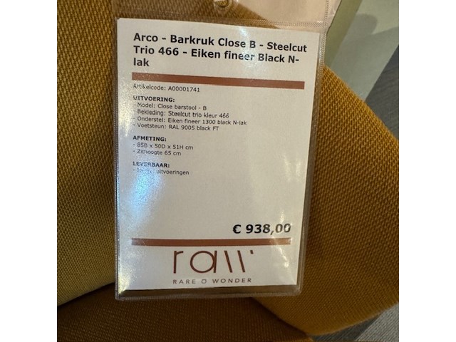 4x barkruk, arco, close b - afbeelding 2 van  6