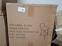 4x barkruk bc-2002, zwart - afbeelding 2 van  4