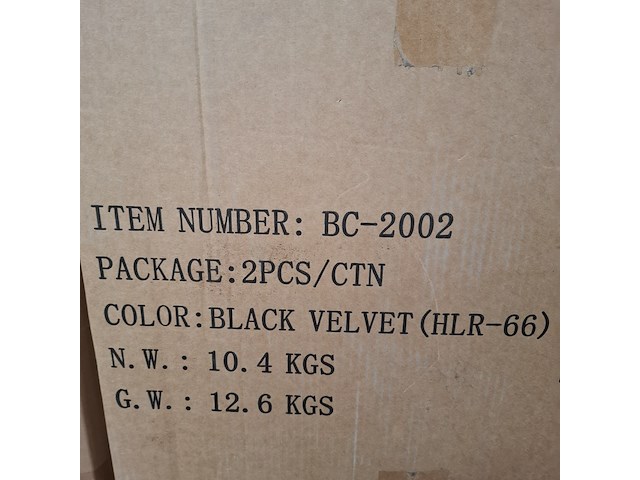 4x barkruk bc-2002, zwart - afbeelding 3 van  4