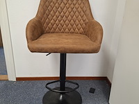 4x barkruk cognac - afbeelding 1 van  5