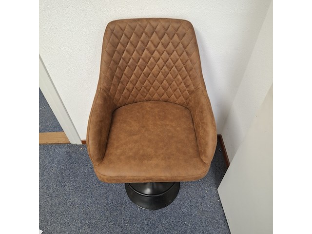 4x barkruk cognac - afbeelding 2 van  5