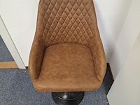 4x barkruk cognac - afbeelding 2 van  5