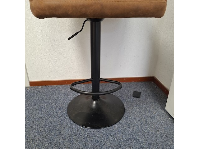 4x barkruk cognac - afbeelding 3 van  5